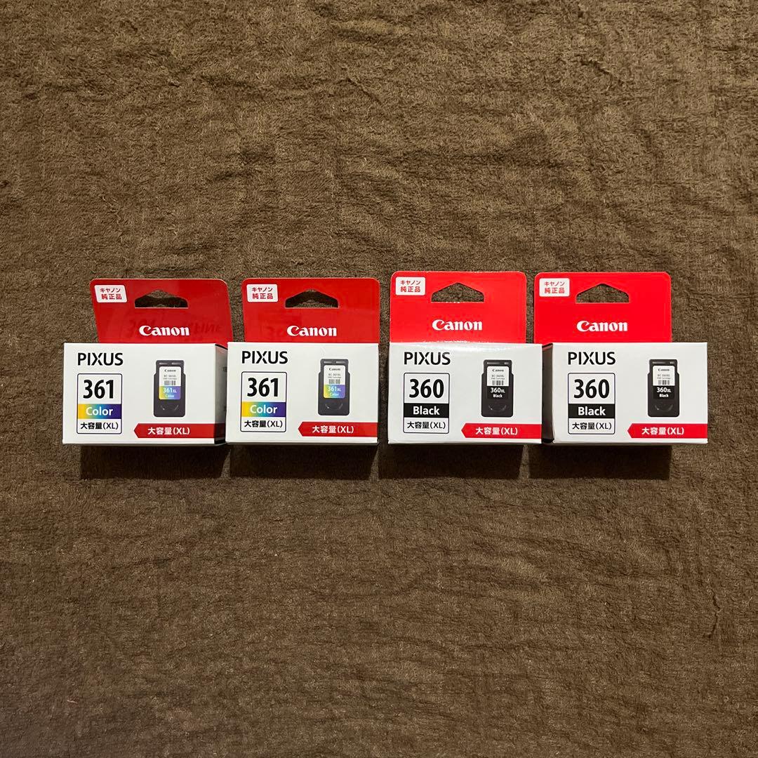 Canon BC361XL+360XL 純正大容量インク2セット新品①