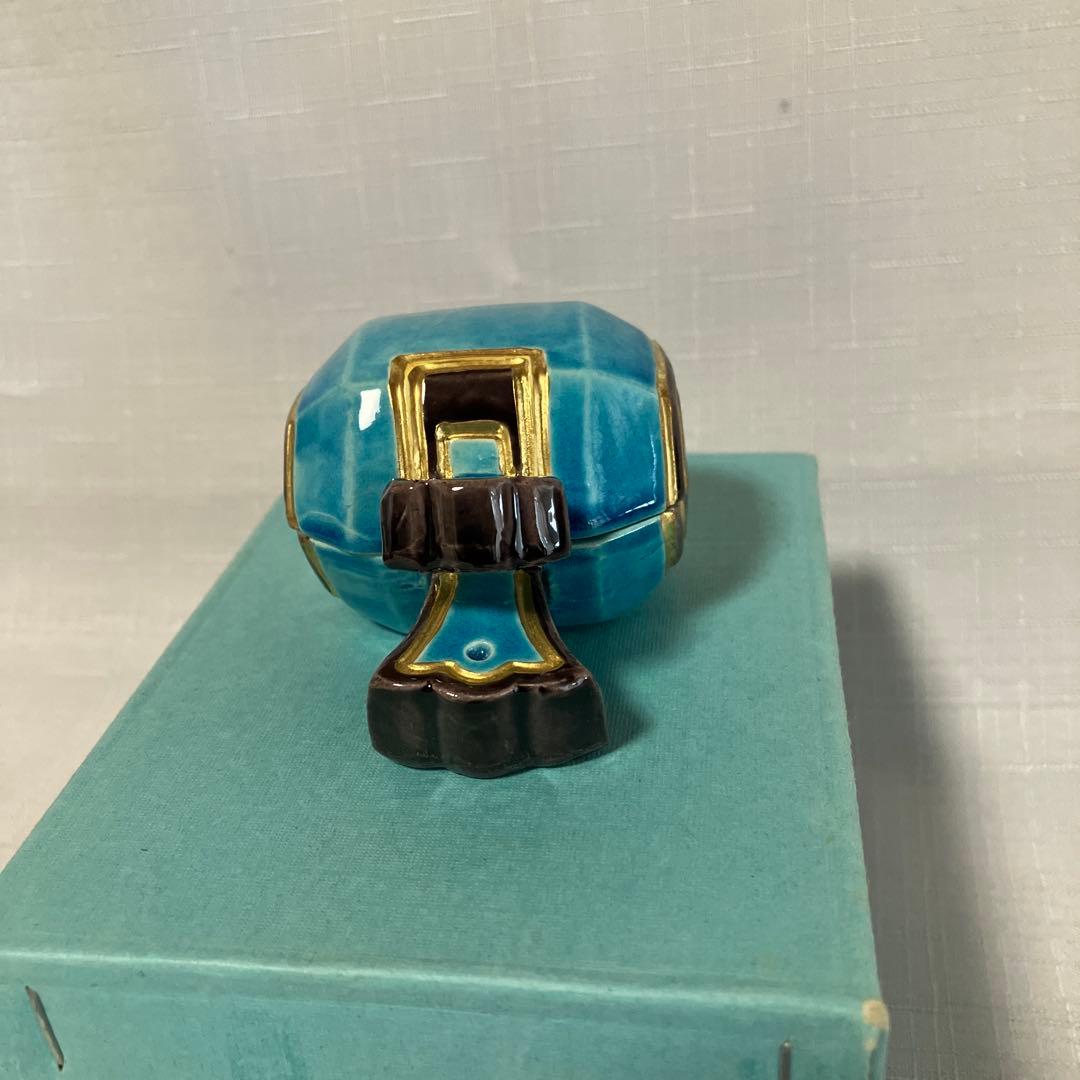 茶道具　中村翠嵐　香合　『小槌』　交趾焼