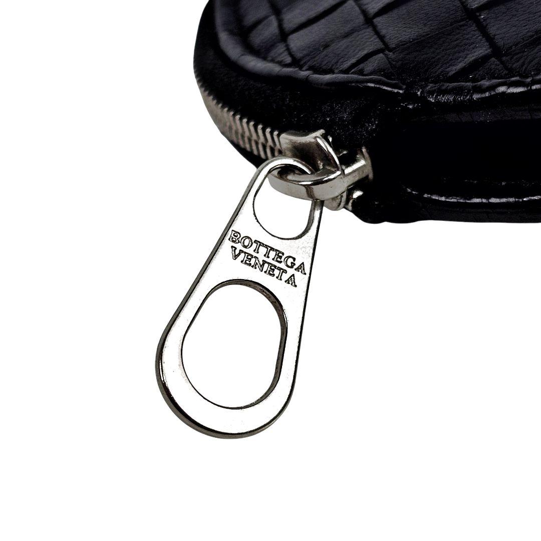 美品 ボッテガヴェネタ イントレチャート ラウンドジップ ケース