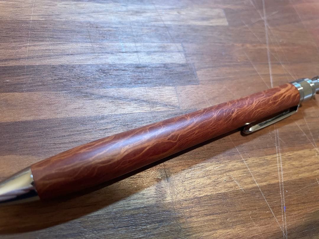 【大特価】工房楔　真鍮パイプ　ペンシル楔　レースシーオーク　シャーペン