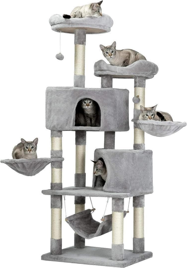 【M2943-132-96】キャットタワー 多機能 豪華な猫タワー おしゃれ
