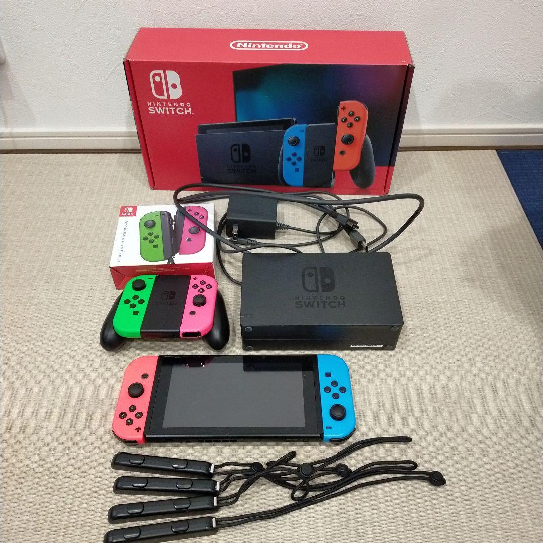 Nintendo Switch 本体 青/オレンジ/緑/ピンク