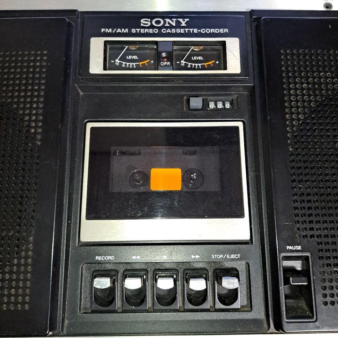 SONY CF-6500 ラジカセ FM/AMラジオ動作確認済アンテナ破損レトロ