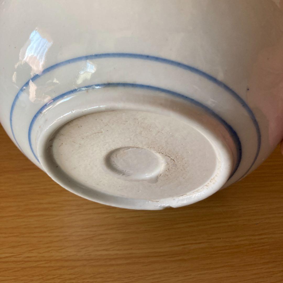 江戸末期　無名　色絵の深鉢