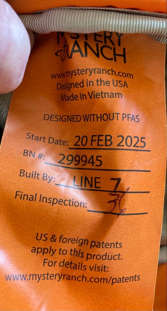 MYSTERY RANCH ベージュバックパック