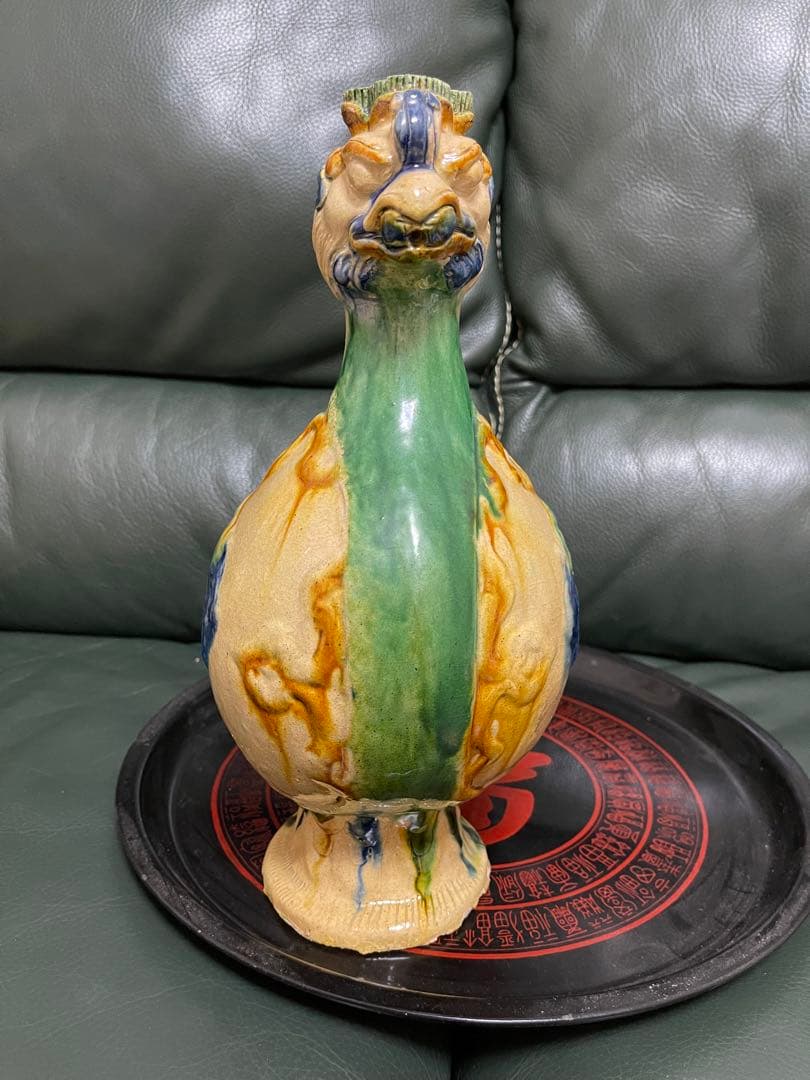 唐三彩鳥像（抽像感の丑小鳥像）