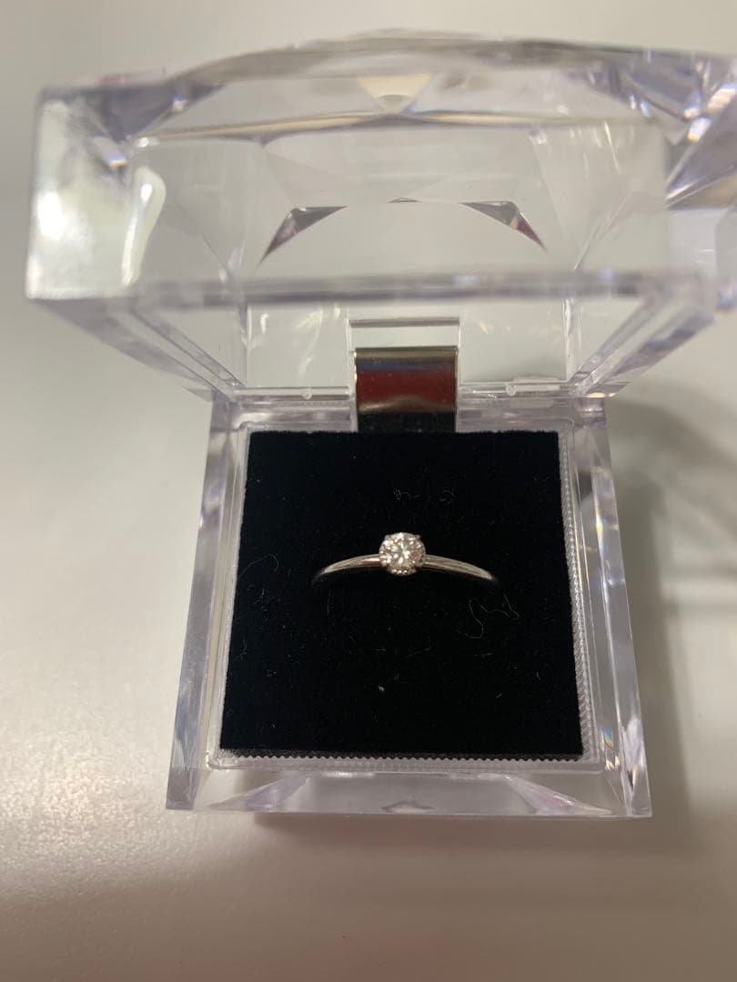 【研磨済】　フォーエバーマーク　 天然ダイヤモンドリング　プラチナ900