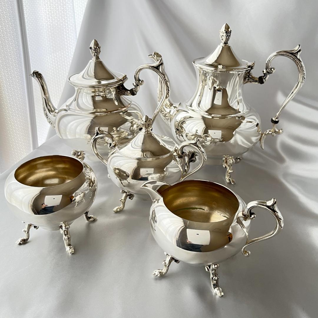 ティーサービス 5点 【シルバープレート】 ティーポット / コーヒーポット