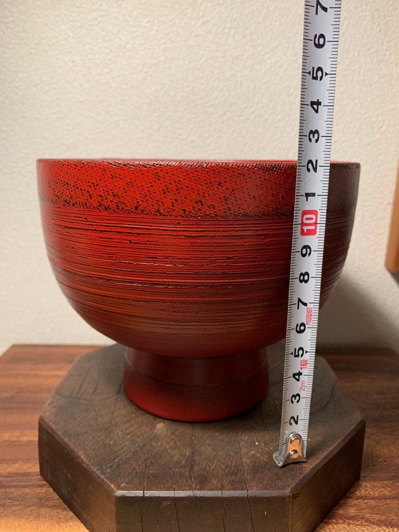 美品 布張 合鹿椀 漆器 輪島塗 直径15cm 漆器
