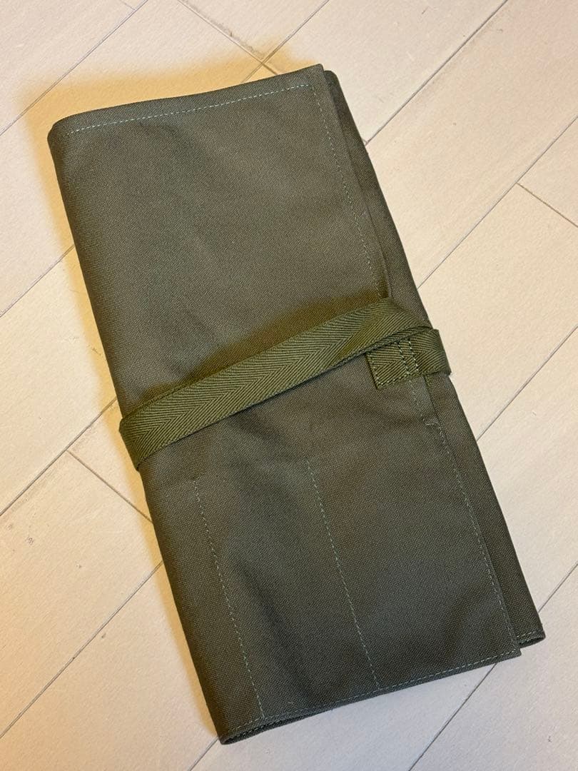 一澤帆布/道具入/書道/風呂敷/京都/かばん/旧ロゴ/ケース/オリーブ/未使用
