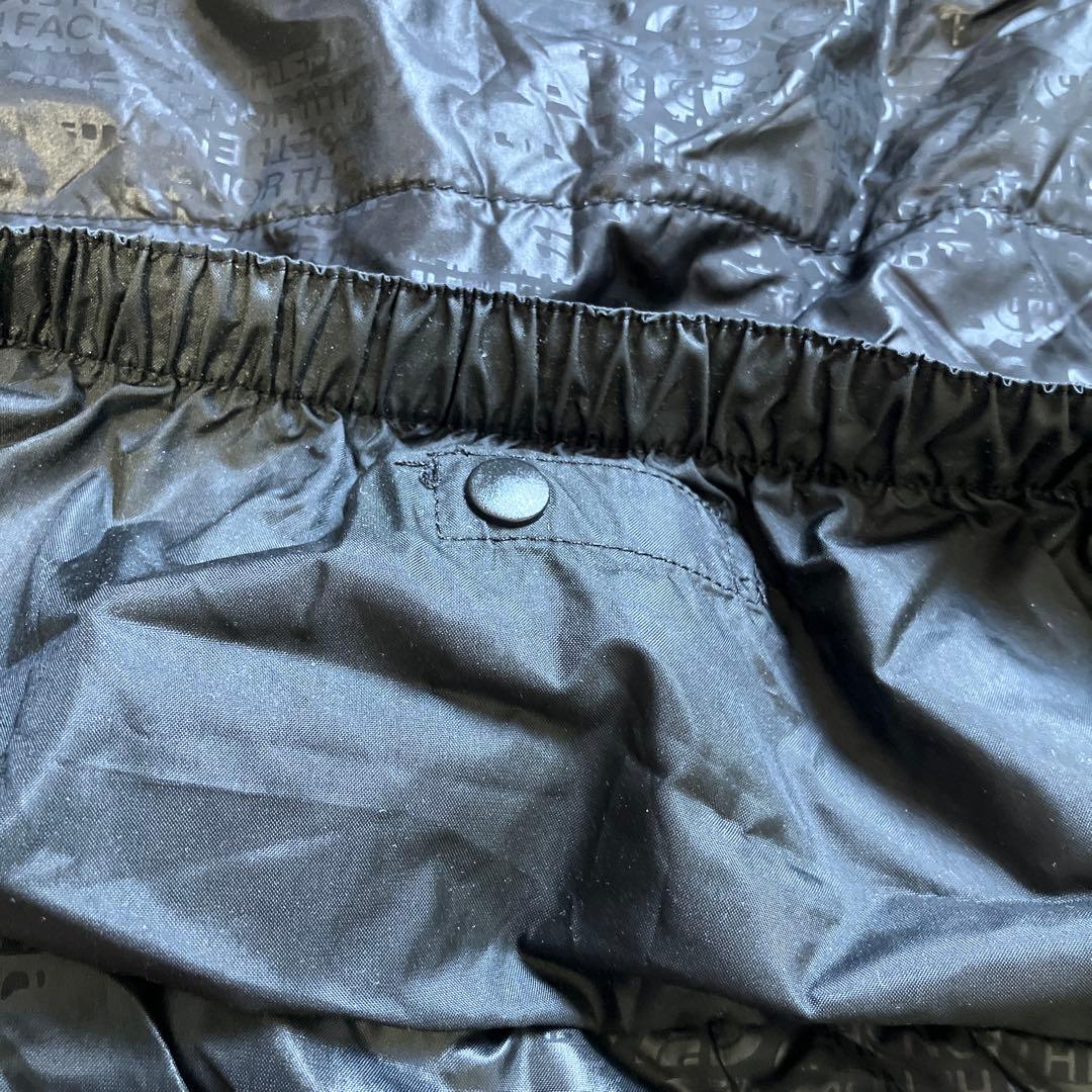 ノースフェイス スノーウェア ジャケットグリーン×ブラウン 裏地総柄 Lサイズ