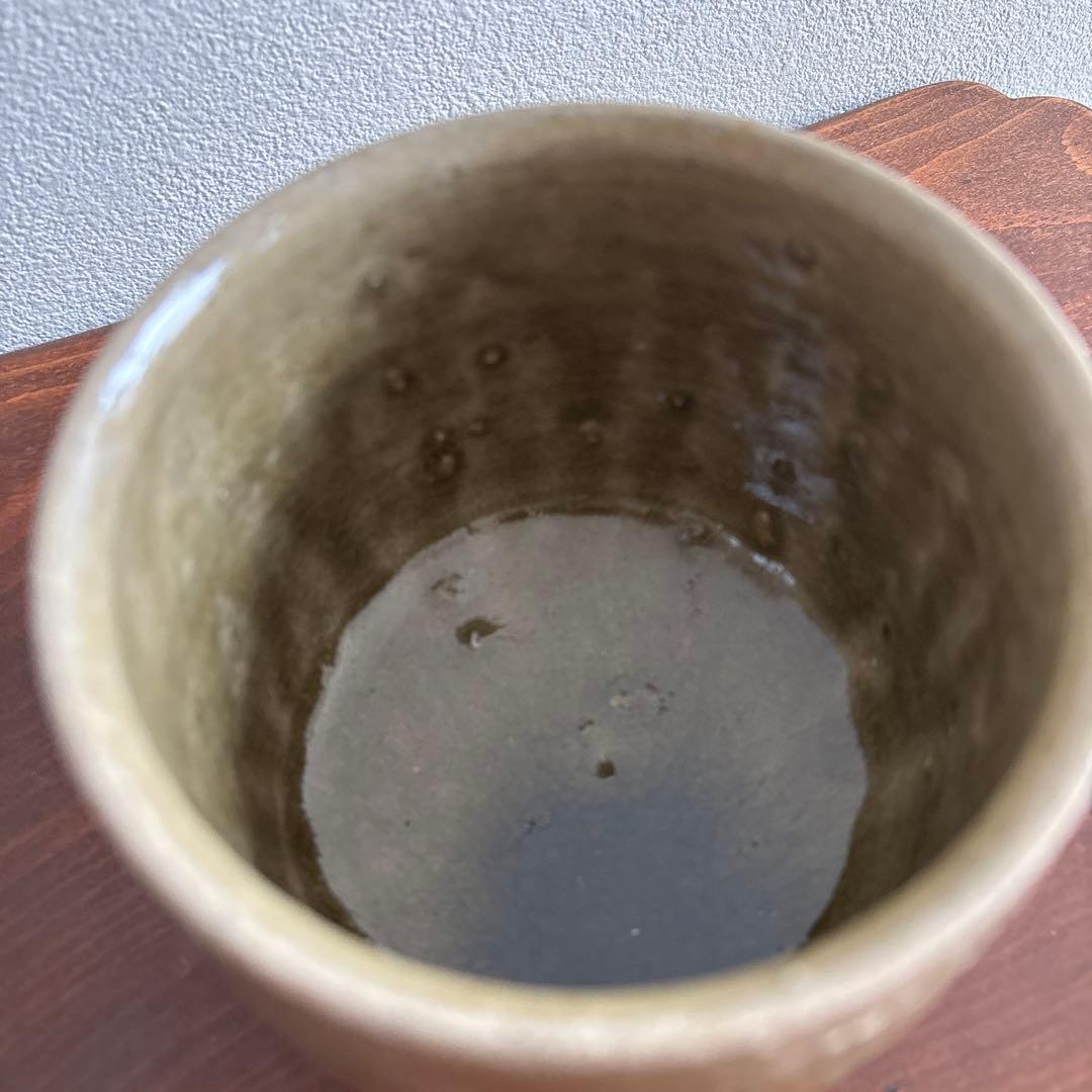 櫛掻　抹茶碗 民藝