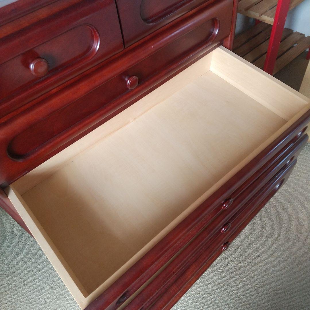 カリモク　オールド家具　5段チェスト