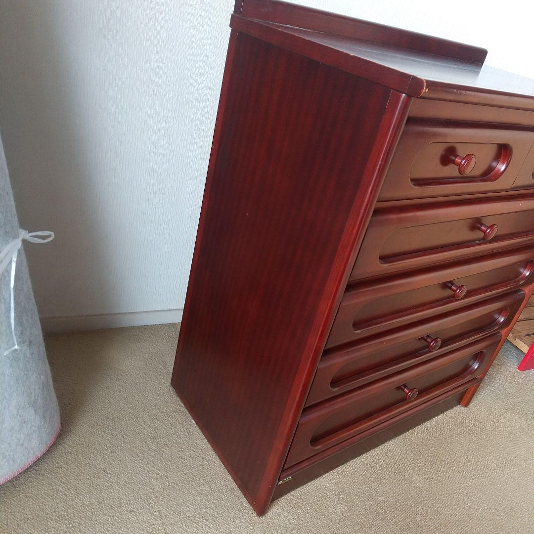 カリモク　オールド家具　5段チェスト