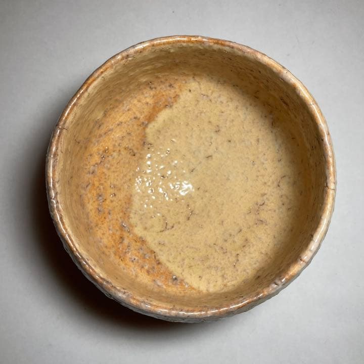 ◆萩焼茶碗 『小野光臣』作 椿秀窯 四方桟共箱 共布 陶歴付き 茶道具◆