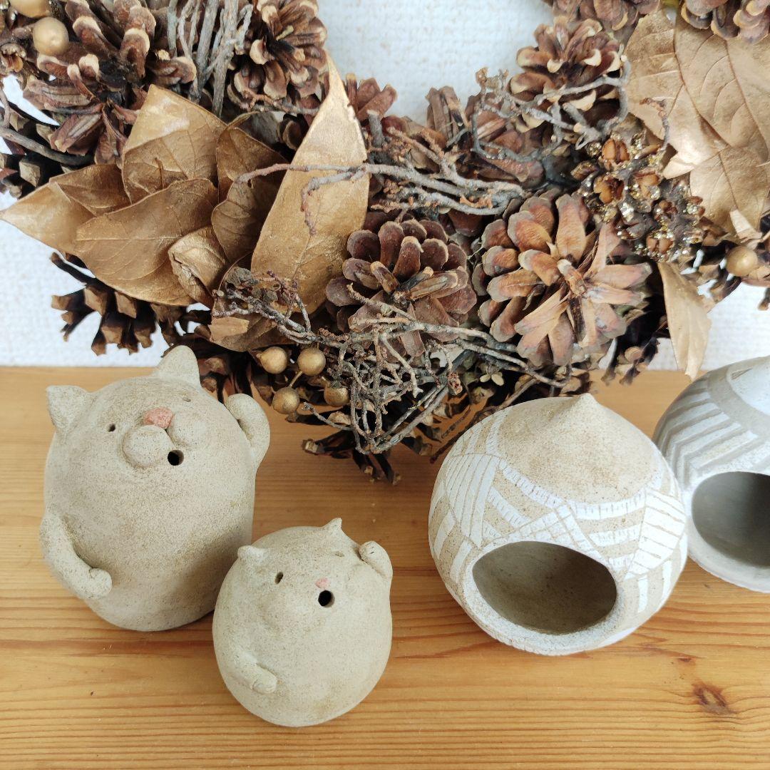 猫とハムスターの埴輪