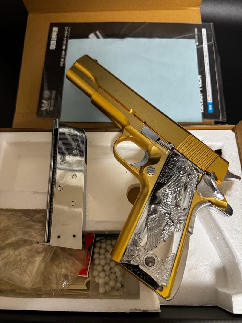 ウエスタンアームズ　コルトガバメント　ゴールド