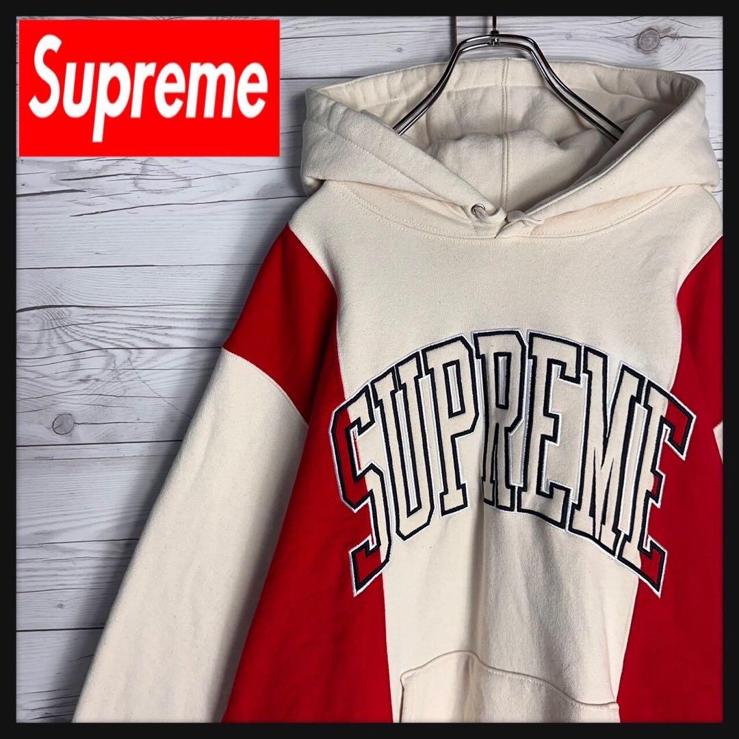 【希少サイズ】Supreme センター刺繍 アーチロゴ 希少 パーカー XL