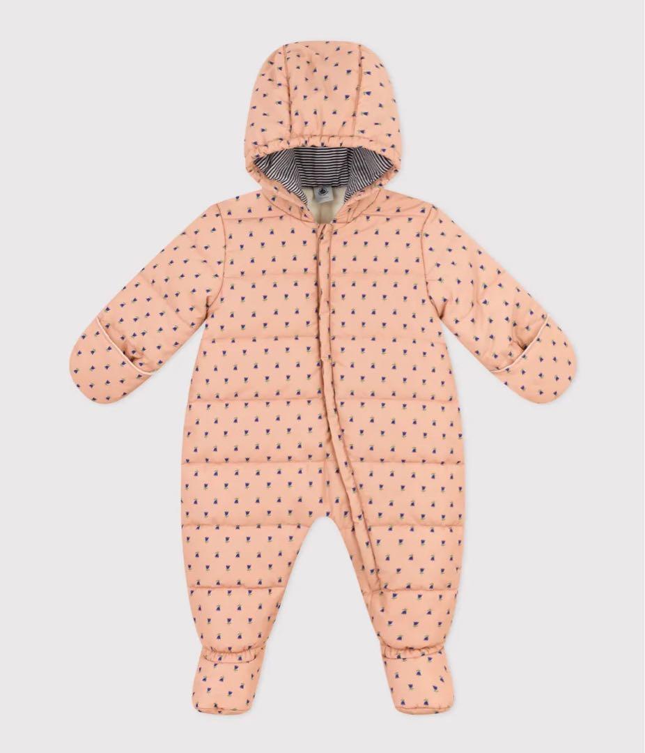 PETIT BATEAU 花柄ダウンコート 12m74cm