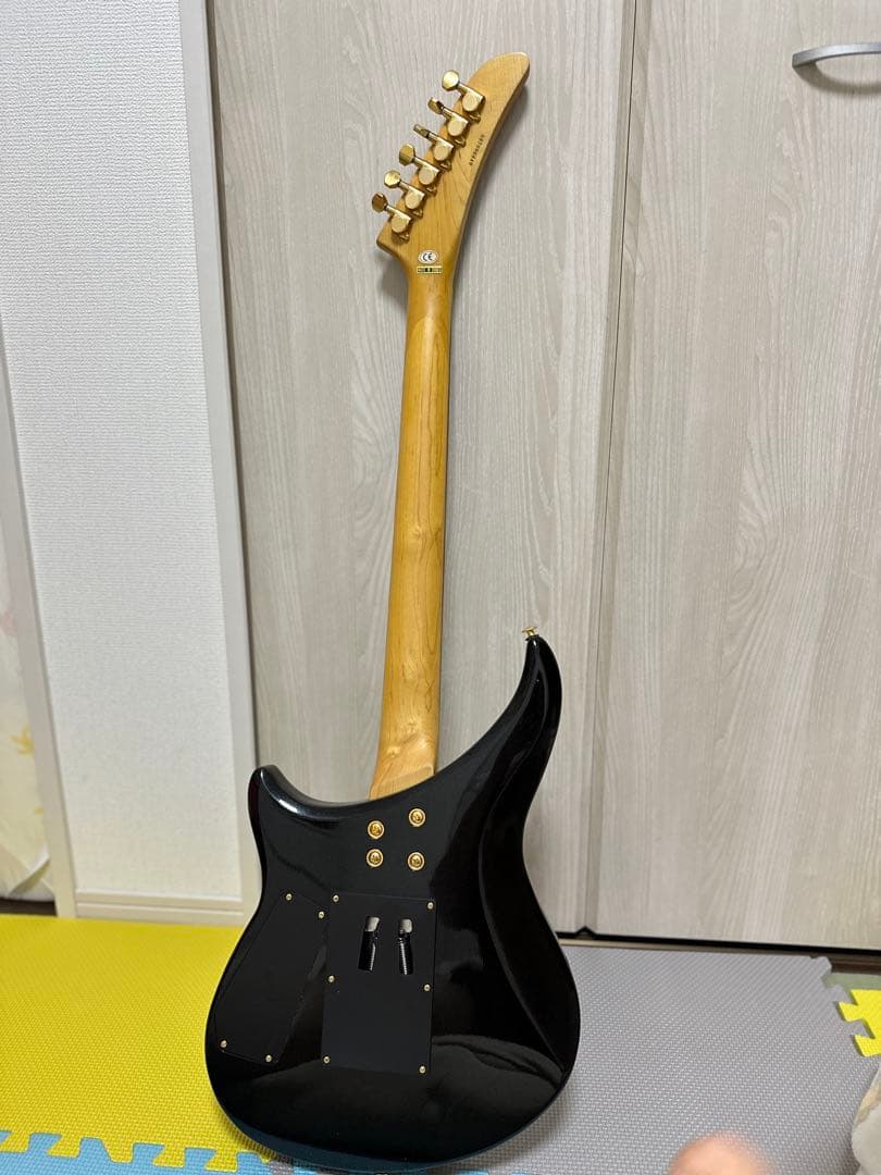 エレキギター ブラック 24フレット ハムバッカー