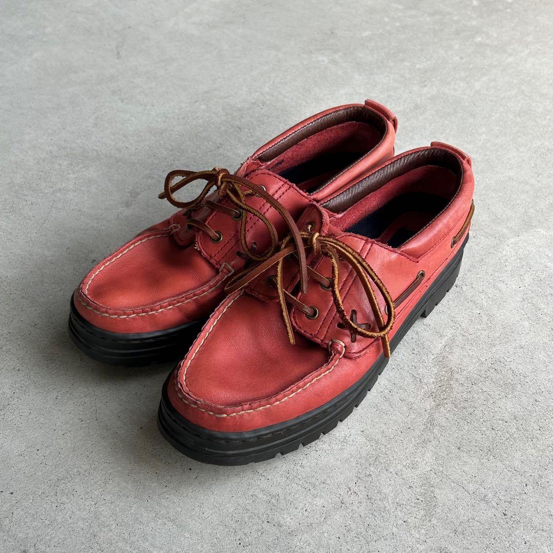 90’s POLO SPORTS デッキシューズ レザー アメカジ ヴィンテージ