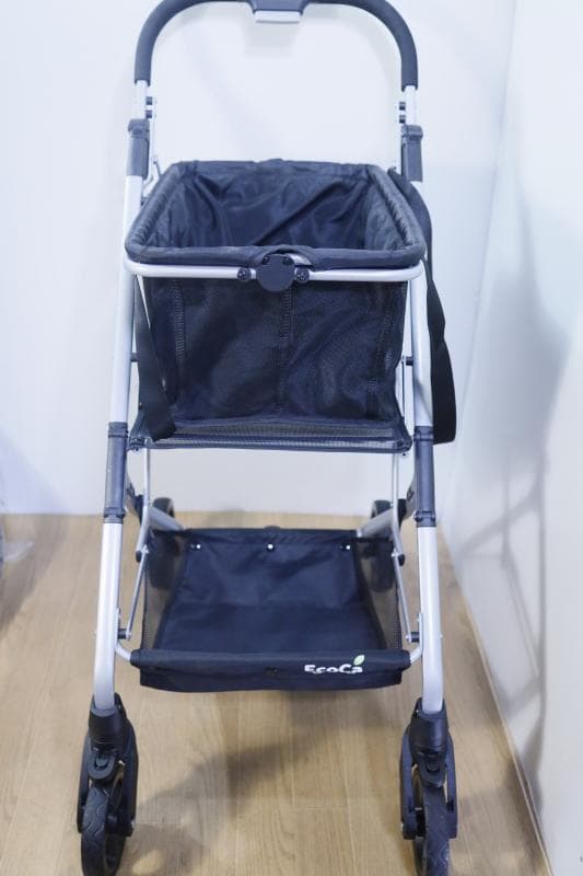 EcoCa エコカ 折りたたみ式マイショッピングカート 買い物かご・エコバッグ付