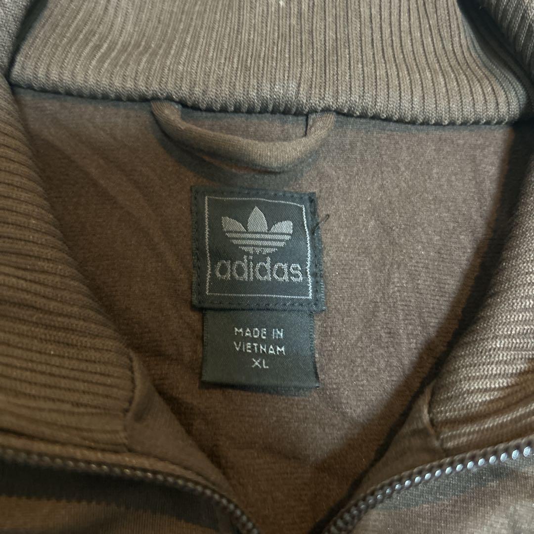 90s あのちゃん　アディダス トラックジャケット茶 ジャージ ブラウン XL