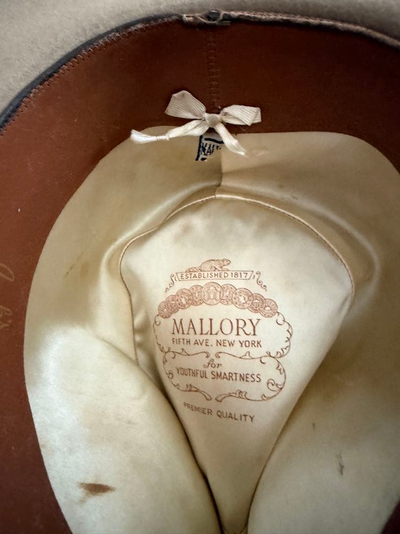 ジョニーデップハットマロリーベージュstetson57.5whippet