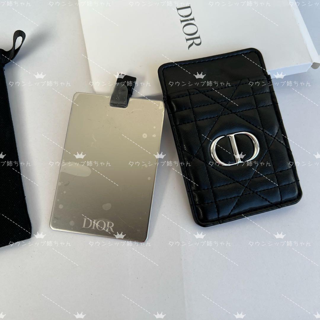 ♡ローズ♡ 　ディオール Dior ポケットミラー キルティングケース付き