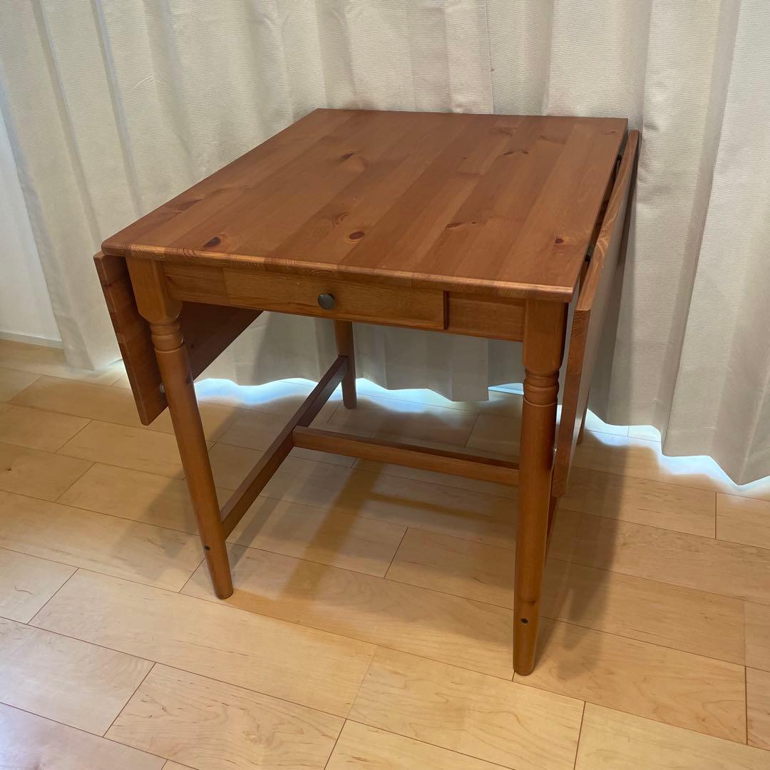 【廃盤品】IKEA INGATORP インガートルプダイニングテーブル　天然木