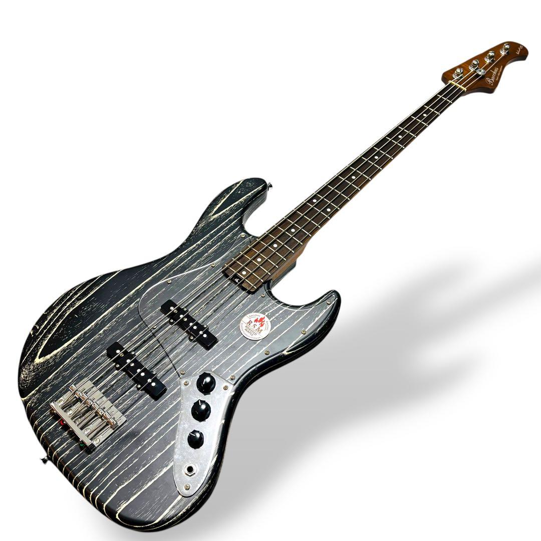 【希少】バッカス SWL4-ASH RSM エレキベース 上位モデル ゼブラ