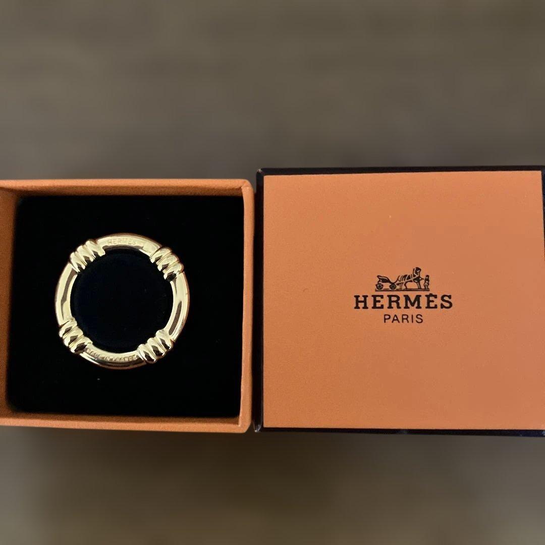 HERMES ゴールドスカーフリング