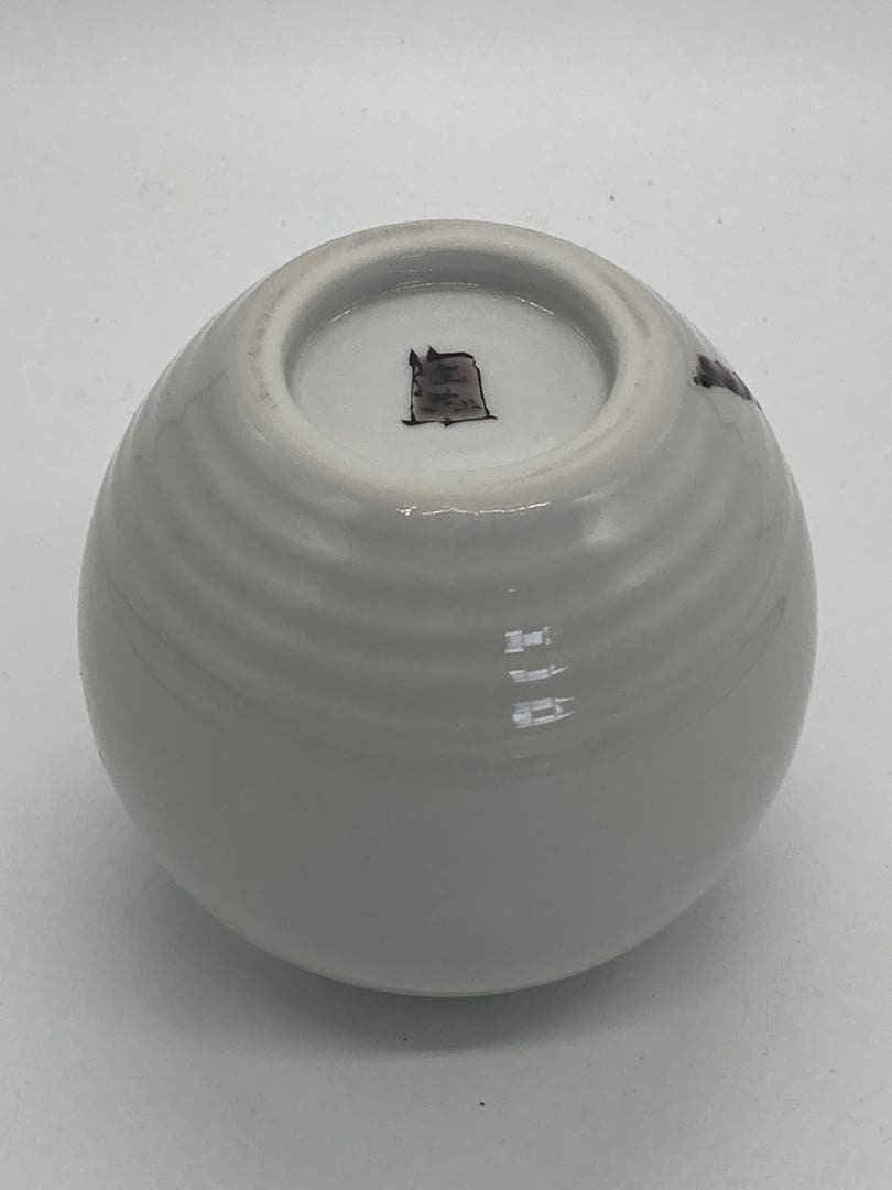 雀と桜の九谷焼花入