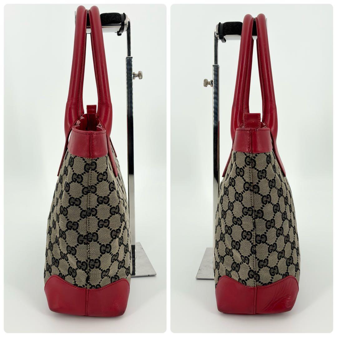 美品　GUCCI　グッチ　GGキャンバス　トートバッグ　ワンショルダー