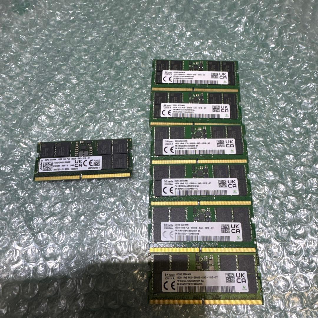 SK hynix DDR5 メモリー 16GB 7枚セット