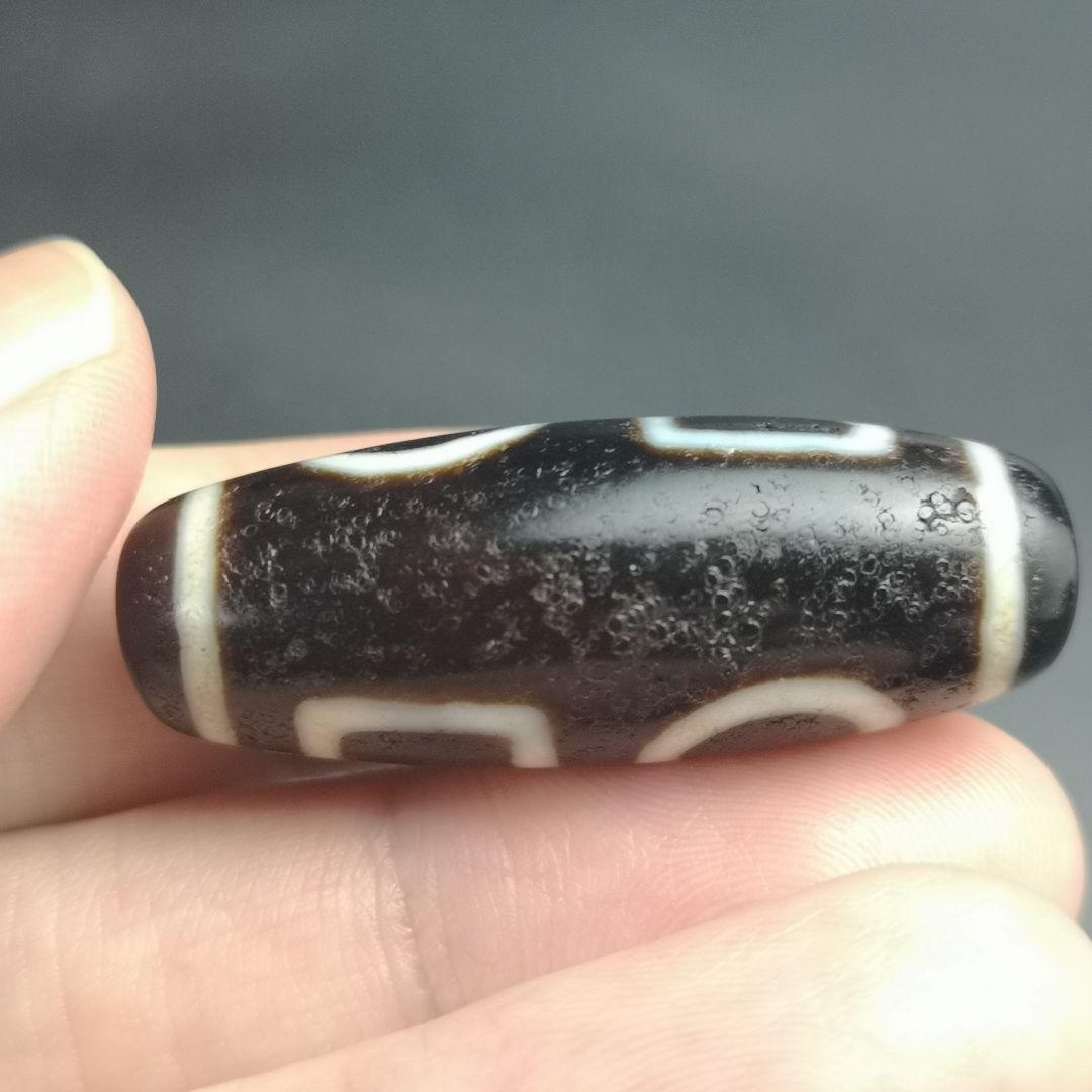 144.双天地天珠　レア物　もう作れない懐かしい天珠　処分