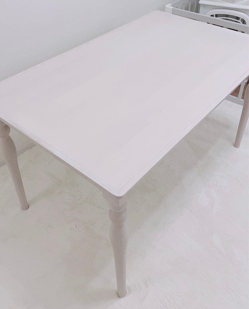 Francfranc アルパ ダイニングテーブル w1300 ホワイト