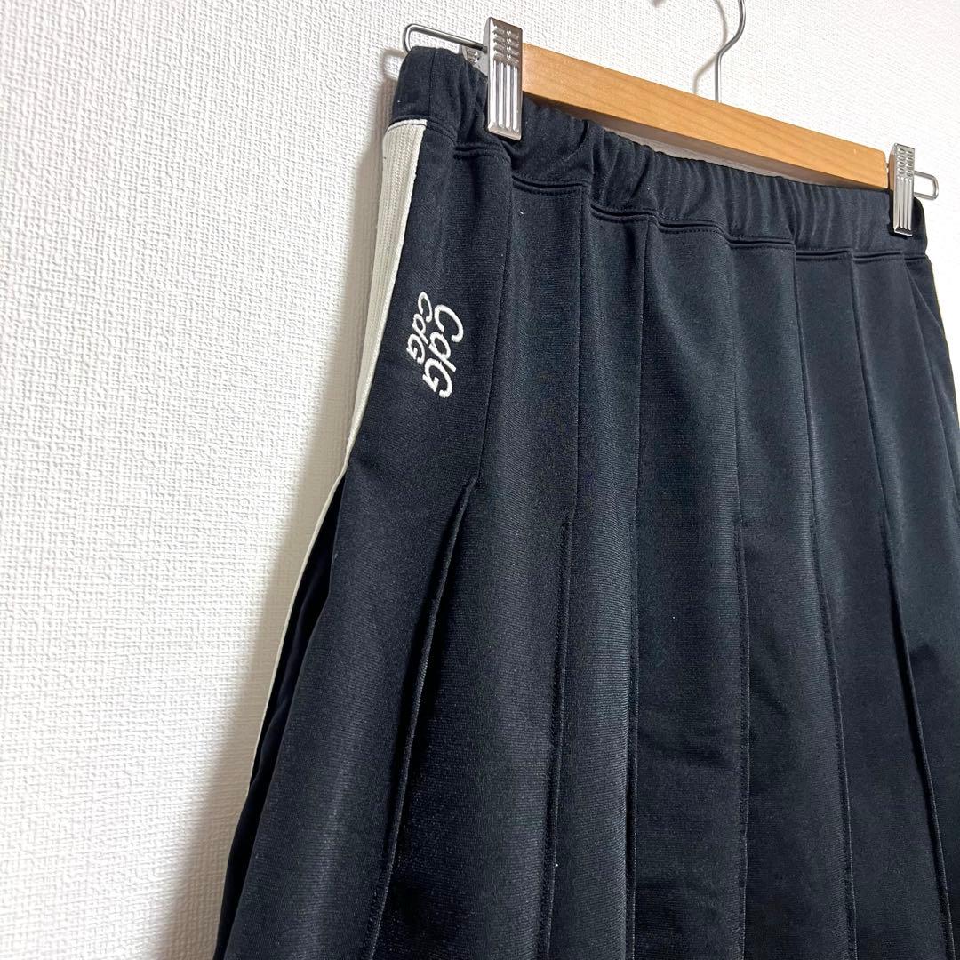 コムデギャルソンロゴラインジャージプリーツスカートCOMMEdesGARCONS