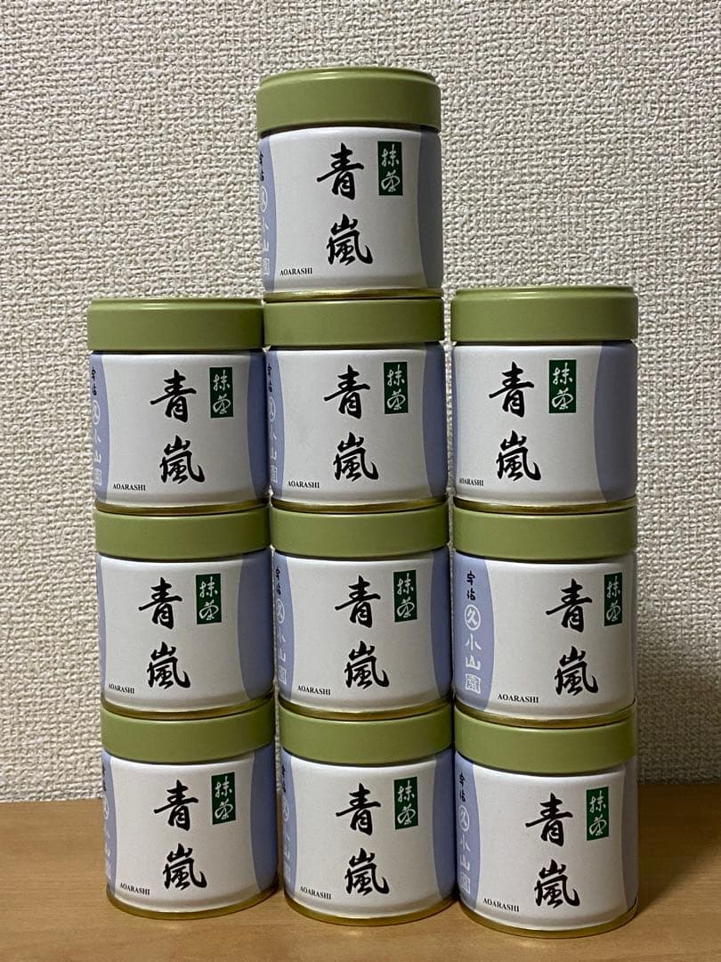 【新品未開封】京都・宇治　丸久小山園　抹茶　青嵐　40g入り10缶セット