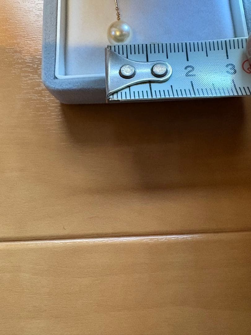 ひろ K 18 パールドロップピアス 刻印有り