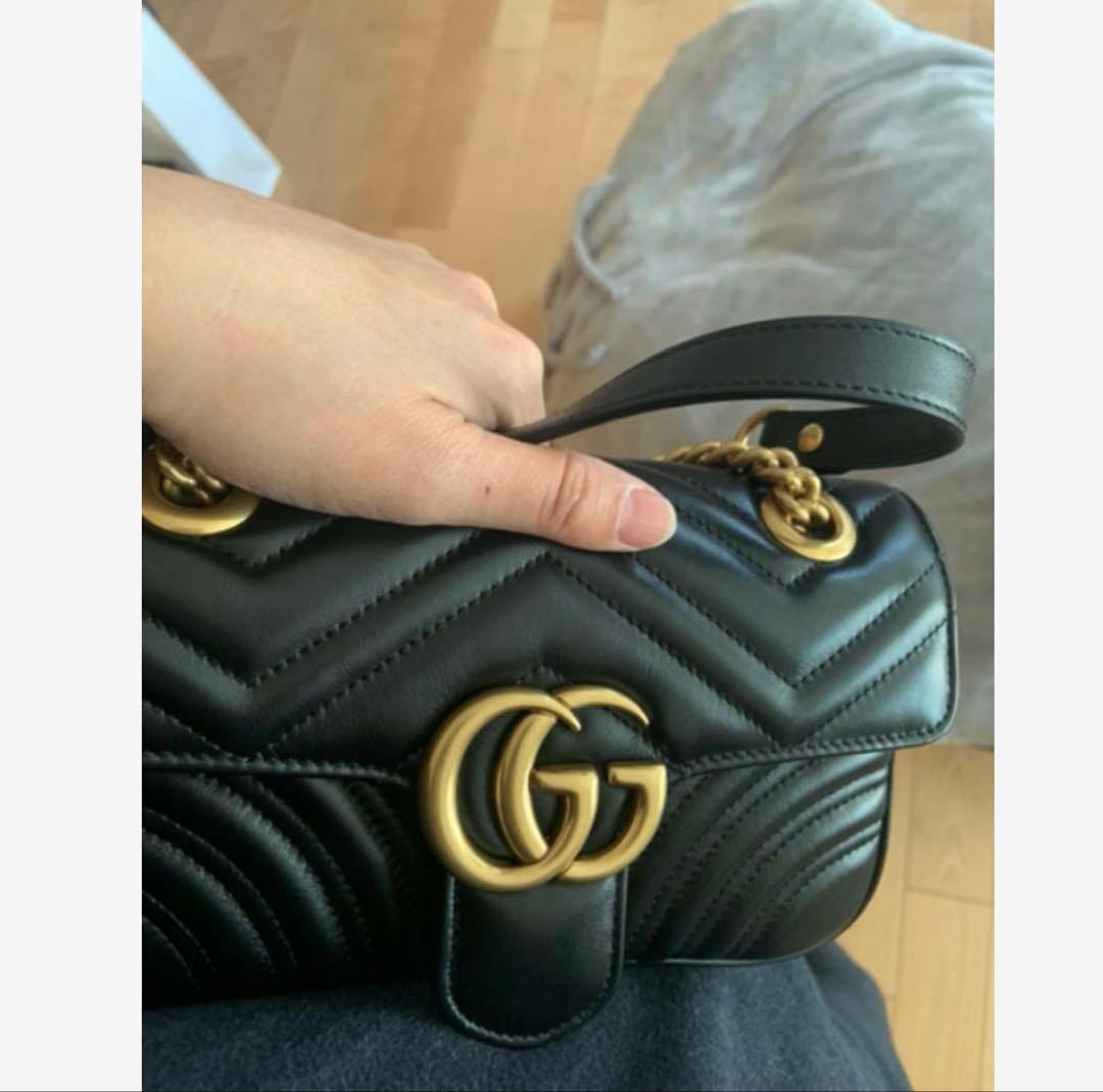 GUCCI マーモント　キルティングショルダーバッグ