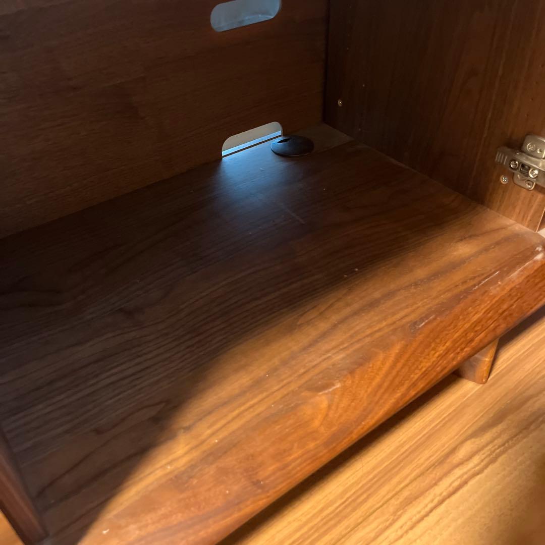 たのメル便　カリモク テレビボード　180 ソリッドアールボード　ウォールナット