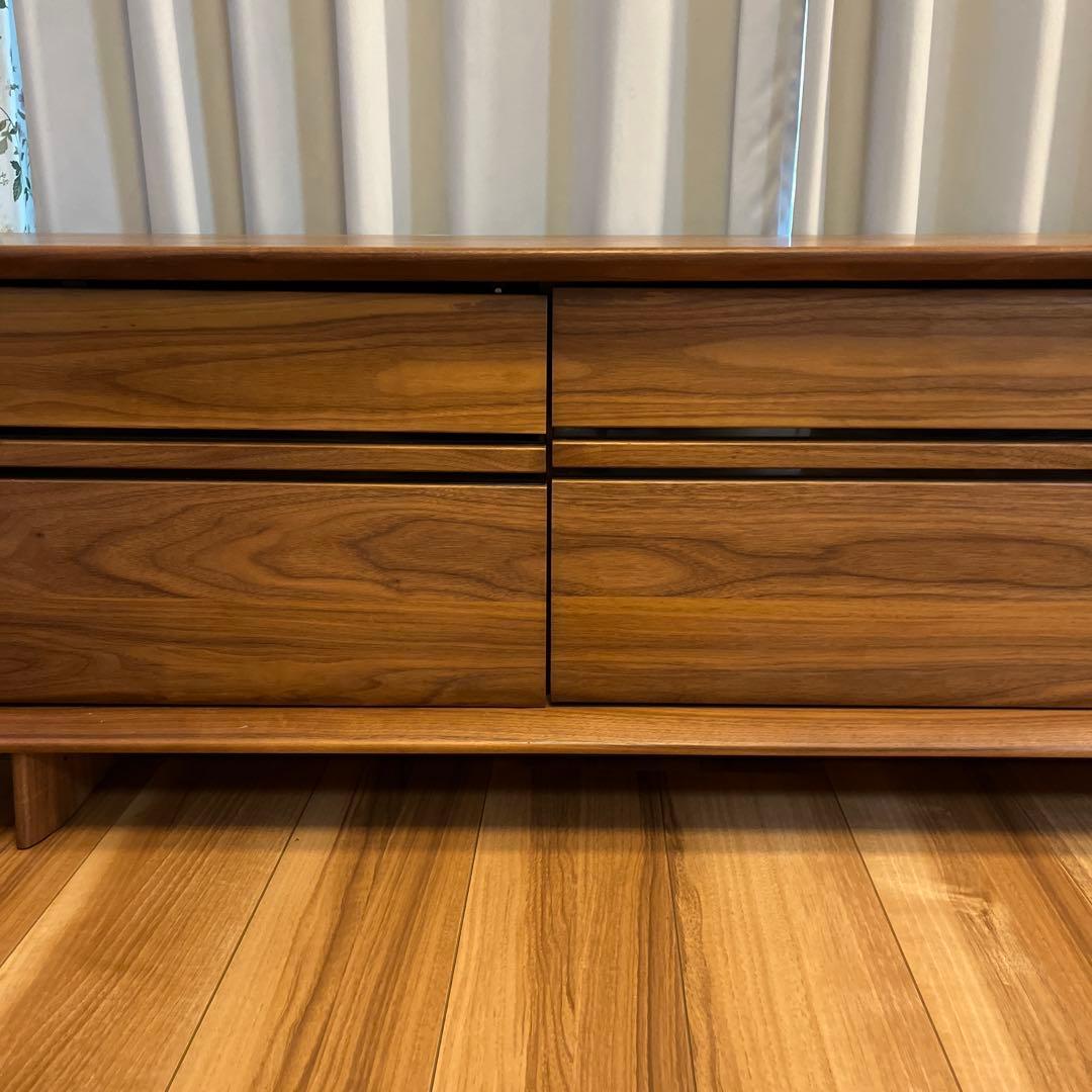 たのメル便　カリモク テレビボード　180 ソリッドアールボード　ウォールナット