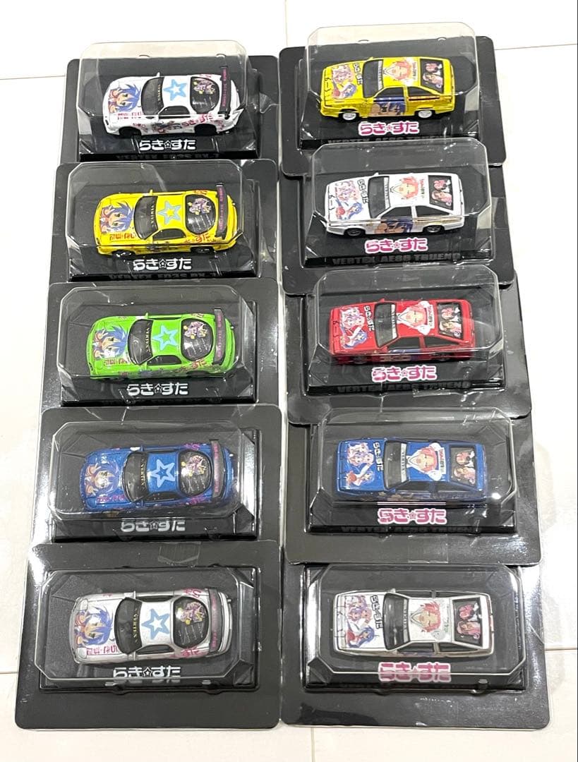 【未使用 箱有】らき⭐︎すた 痛車ミニカー 10種 らきすた アオシマミニカー