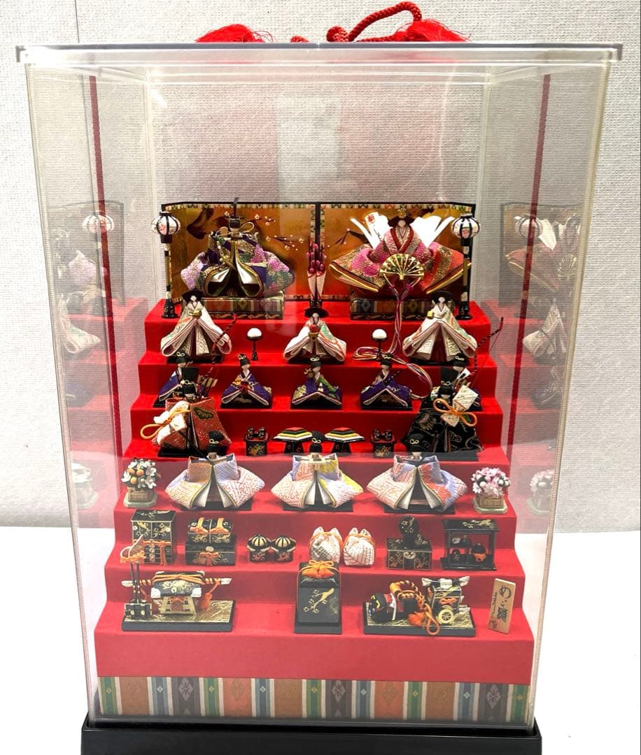 y0114-43雛人形セット　めご雛　まりこ作　和紙