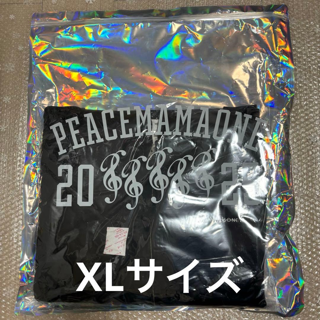 GDRAGON PEACEMAMAONE ジップアップフーディー 黒 XLサイズ