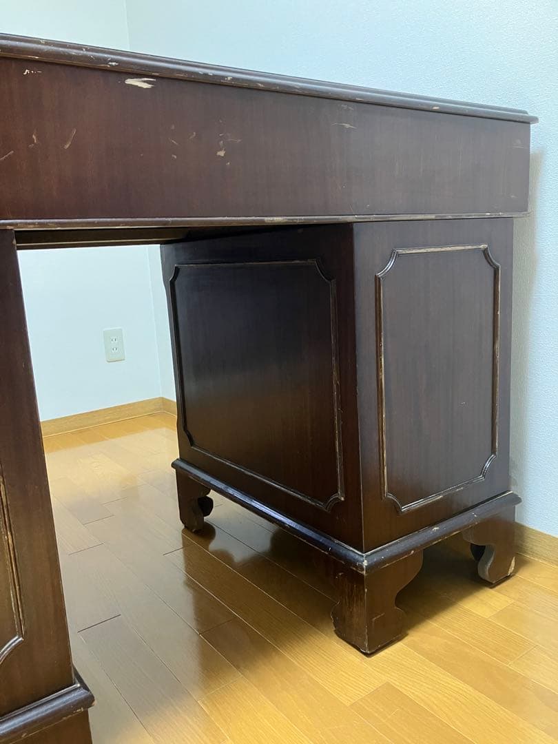 イギリス　アンティーク　机　ディスク　直接受け取りのみ