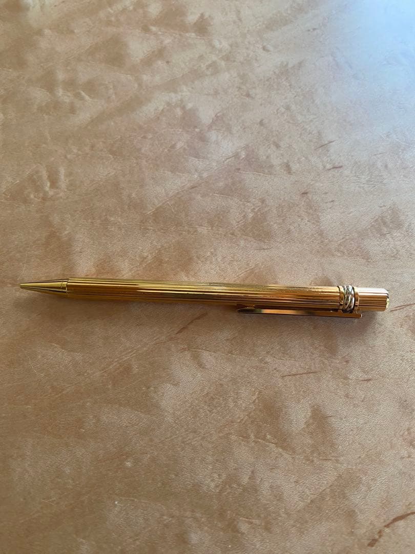 Cartier カルティエ トリニティ ツイスト式ボールペン インク黒ゴールド