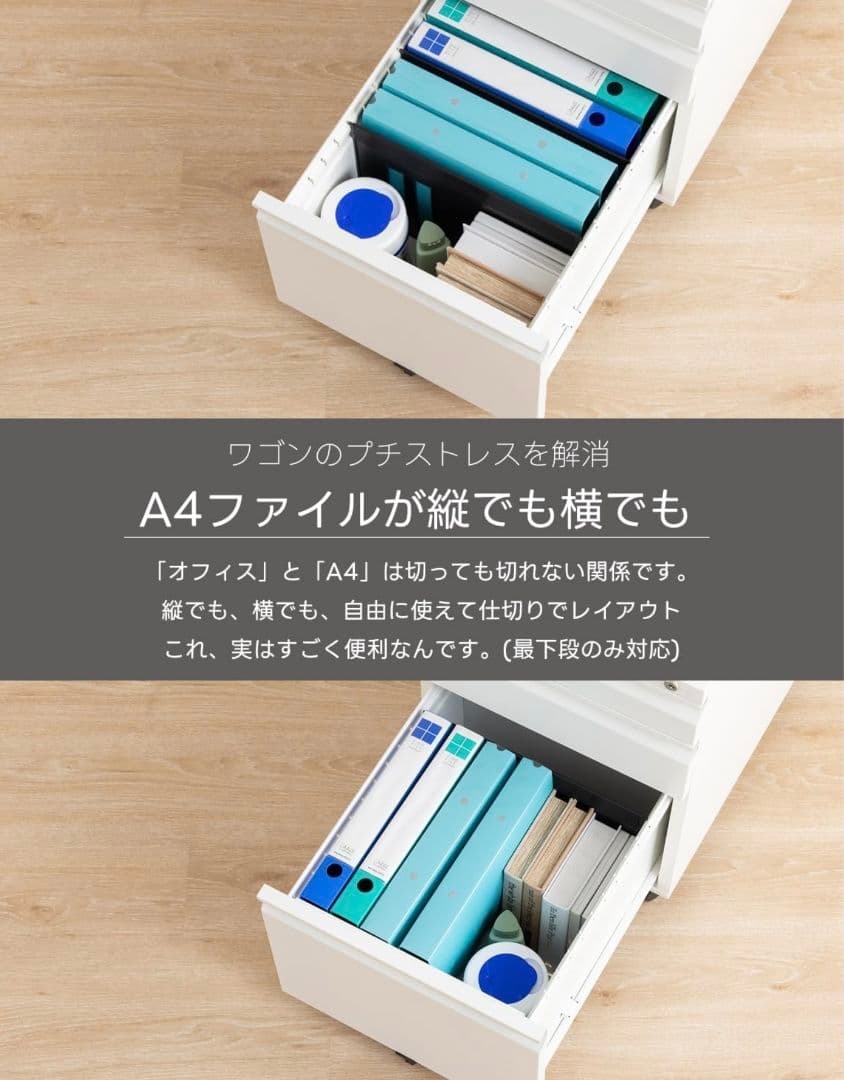 FLEXISPOT オフィスワゴン キャスター付き