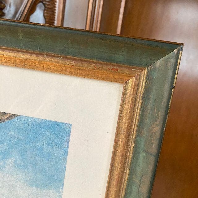 ヴィンテージ　フランス　シャルル・デュガソー　大判 額装 アート ポスター